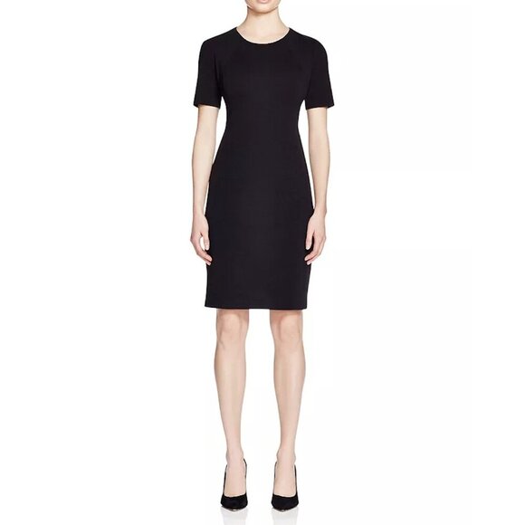 NWT T TAHARI Short Sleeve Fitted Sheath Dress US 10 - Picture 1 of 12